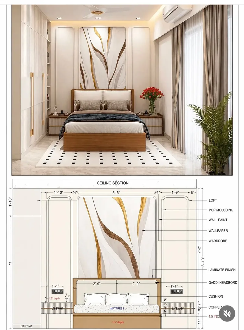 Interior design project by Sehgal Home Studio in Faridabad
