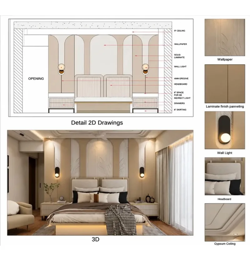Interior design project by Sehgal Home Studio in Ghaziabad