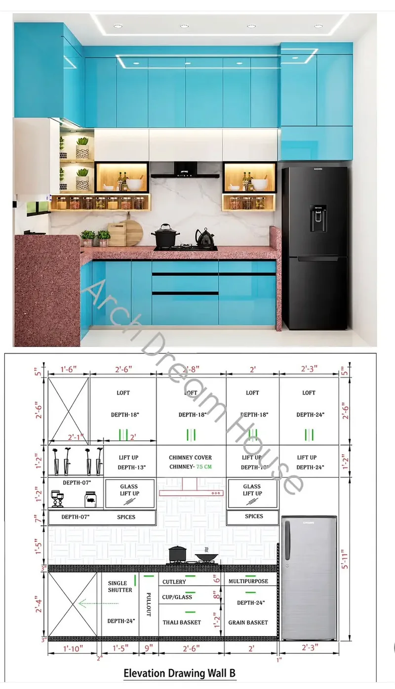 Modular kitchen design by Sehgal Home Studio in Delhi NCR — view 6