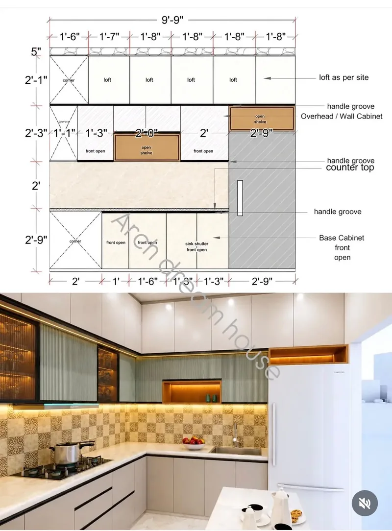 Modular kitchen design by Sehgal Home Studio in Delhi NCR — view 7