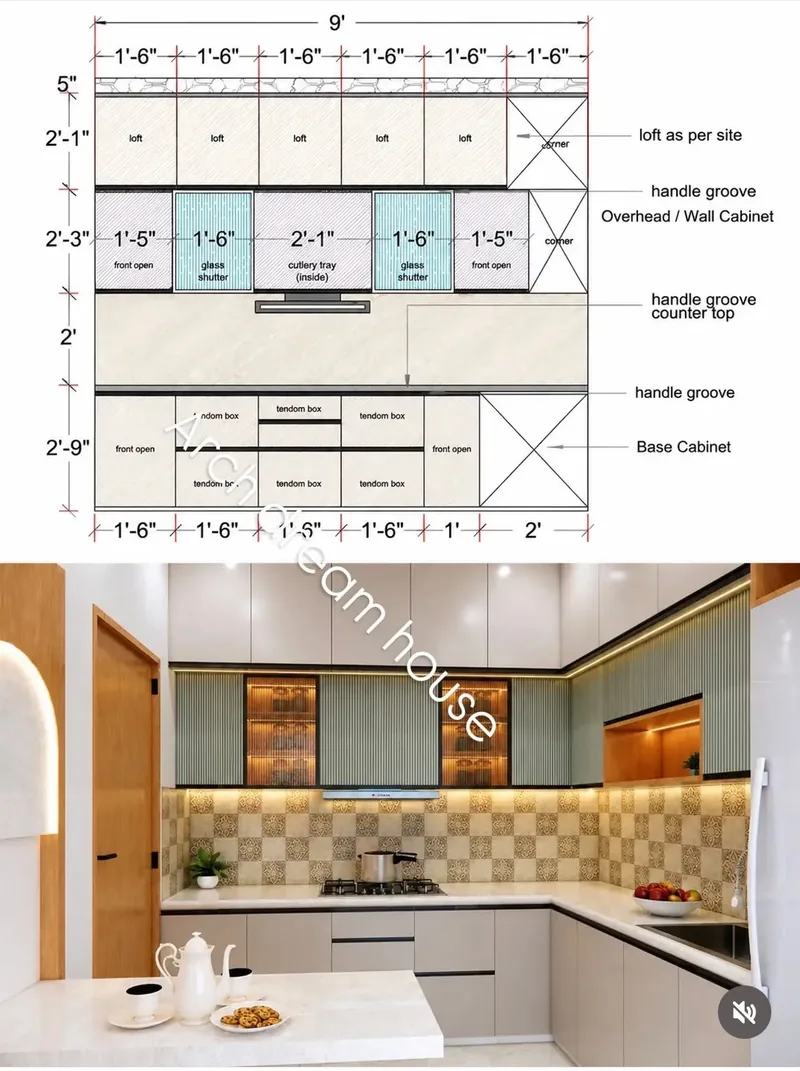 Modular kitchen design by Sehgal Home Studio in Delhi NCR — view 9